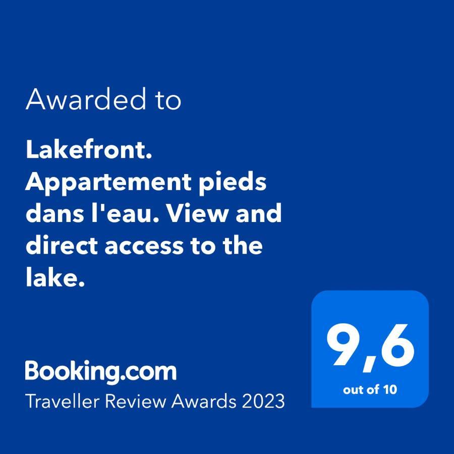 Lakefront. Appartement Pieds Dans L'Eau. View And Direct Access To The Lake. Anthy-sur-Leman Exterior photo