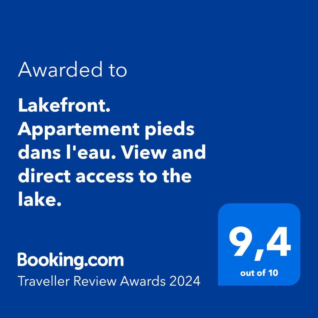 Lakefront. Appartement Pieds Dans L'Eau. View And Direct Access To The Lake. Anthy-sur-Leman Exterior photo